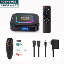 HK1 RBOX K8 비디오 디코딩 미디어 플레이어 셋톱 수신기 안드로이드 13 TV 박스 RK3528 64GB 5G 와이, 08 4GB 64GB G10S_03 영국 플러그