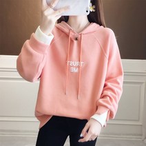 L.ONLINE SHOP가을 맨투맨 여성 루즈핏 후드티 캐주얼 빅사이즈 후드티 후드집업 후드코트 힙합패션