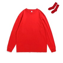 XS-2XL 4계절 2종세트 긴팔 기본 단체복 우정 커플 가족 여행 맞춤티셔츠 시밀러룩