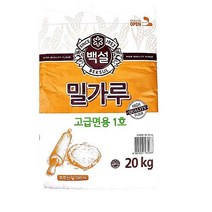 백설 고급면용 1호 밀가루, 20kg, 1개