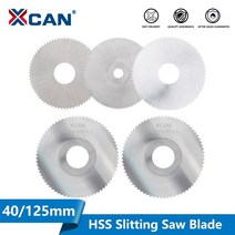 xcan 슬리팅 앰프 슬리 팅 톱 블레이드 hss 원형 톱 블레이드 밀링 커터 슬리 팅 톱 금속 절단 도구 40-125mm, 60x2.0x16x50t