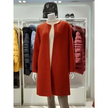 올리비아로렌 라운드 넥 모 캐시 핸드메이드 코트 VOCEAWWA211