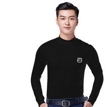 폴라도레 남성 하프넥 반목 골프티 긴팔 티셔츠 이너웨어 J