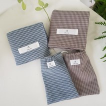 아일 마일드 휴대용 앞치마 미니파우치 & 손수건 겸 무릎덮개, 블루, 1개