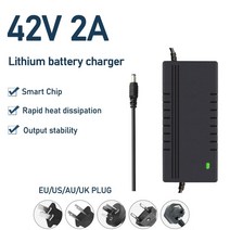 전동 키보드 전기 자전거 배터리 42v 2a 충전기 전기 ebike 배터리 전원 공급 장치 어댑터 xiaomi mijia m365 스쿠터 스케이트 보드 액세서리 사용, 내 플러그