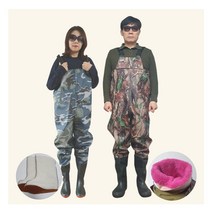 누림 겨울용 성인 가슴장화 2종 기모내피 발시림 방지 해루질 낚시, 뉴 기모 가슴장화, 280