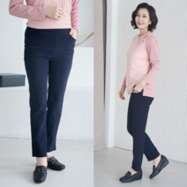 쉬즈마담 P91592 쉬즈봄신상 슬림기획팬츠/중년여성의류