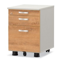 애플 사무용 수납장 3단 이동서랍, 고급형 / W400xD510xH575, 원목