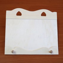 더조은키즈 키걸이(반제품 나무) 2구키걸이 4구키걸이 아동미술, 2구 키걸이