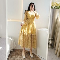 비니케이즈 무배 딜라잇 프릴 쉬폰 롱 여신핏 빅사이즈 맥시 원피스 봄신상 키큰여자 임부복 2컬러