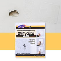 파손된 벽 보수용 월패치 브이텍 VT-027 벽보수 뚫린벽 문수리 석고보드 간편시공 패치형, 1개