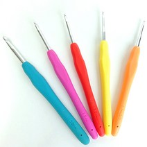 라바라바 모사용 코바늘 손뜨개 실리콘 뜨개질 바늘 뜨게 뜨개용품, 6／0호 (3.5mm)