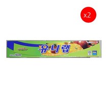[더착한푸드]가정용랩(유니랩 30Cm) 2개 포장랩 비닐랩 럭키랩 업소용랩