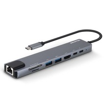 USB 허브 포트 노트북 컴퓨터RYRA-타입 C 허브 도킹 스테이션 삼성 덱스 패드 USB 호환 USB2.0/3.0 전원, 08 usb3.0 black 1m