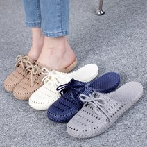 말랑말랑 쫀쫀한 PVC 젤리 사무실슬리퍼 뮬