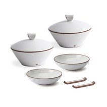 이도 이도도자기 온유직선합 2인세트 6P, 선택안함