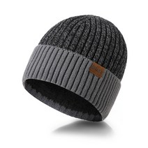 루이스 겨울 모자 방한 기모 안감 남성용 니트모자 프리사이즈