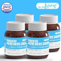 닥터핏 더핏 이중코팅 고함량 락토페린 60정, 400mg x 60정, 4개