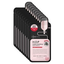 메디힐 마스크팩 H.D.P 포어스탬핑 숯 미네랄 마스크 EX 1각 (10매입) 모공수렴 촘촘피부, 10개입, 1개
