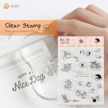 클리어 스탬프 과일