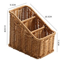 다용도 티슈케이스 거실 가정용 리모컨 수납함 북유럽 심플 티테이블 종이팩 모조 덩굴 뜨개질, 브라운경사작은세사각형