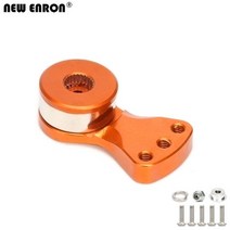 RC카 부품 ENRON 1Pcs 알루미늄 CNC 서보 보호기 15/18/21.5MM 25T 스플라인 출력 샤프트 조정 가능한 하이 토크 RC 자동차 1/10 TRAXXAS 전술, [06] Orange-18mm