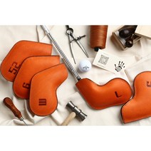 꼬매다 레더 아리조나 튤리파노(오랜지색) 천연가죽 아이언 커버1p, 6