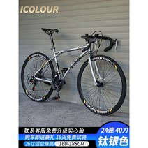 입문용 로드 자전거 그래블 카본 풀 바이크, [티타늄실버]24단-선물세트