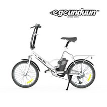 e근두운 이런바이크 전기자전거 36V 250W 배터리 미포함, 화이트 90%조립 배송