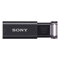 SONY Sony USB 메모리 USB3.0 32GB 블랙 캡리스 USM32GUB, 1MB
