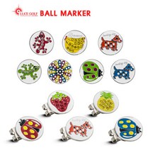 [루체골프] 캐릭터 큐빅 볼마커 골프볼마커, 종류:디자인 랜덤