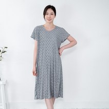 모슬린 엄마옷 플리츠 무지반팔 원피스 EOP205010 마담 미시옷 중년여성의류 빅사이즈 50대 60대여성옷