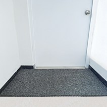 에이젯 현관 코일매트 80X60 그레이투톤, 올블랙
