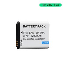 BP-70A 삼성호환 AQ100 DV150F ES65 ES73 ES74 ES75 ES80 MV800, 01 1pcs battery