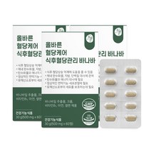 올바른 혈당케어 식후혈당관리 바나바, 60정x 3개