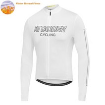 스키복 보드복 남자 여자 공용 이월 Attaker-겨울 보온 양모 사이클링 저지 긴 소매 자전거 스웨터 프로 야외 MTB 착용 재킷 따뜻한