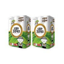 나무야 나무야 도톰한3겹데코 30m x 30롤 x 2개