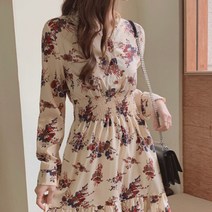 [랜덤플레이] 플라워 프릴 원피스