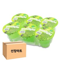 Szmart 마켓 썬라이트 사과맛 푸딩젤리 180ml x 6입 8팩 푸딩대용량 청소년 중학교 웨딩촬영 간식