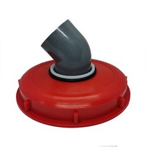 IBC 탱크 배기 톤 배럴 뚜껑이 있는 나일론 필터가 있는 톤 배럴 커버 캡, 레드-224mm-45