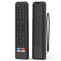 Hisense-TV-리모컨 용 실리콘 리모컨 케이스 EN2BI27H EN2A27 4K LED HD 스마트 TV ERF2K60H 어른용 커버, 03 Black-No luminous