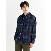 [빈폴(아울렛)] [빈폴멘] [REGULAR] 그린 컬러 헤릿 체크 셔츠 (BC1764O0