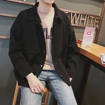 대학생 남자 셔츠 자켓 캐주얼 의류 남성 봄아우터