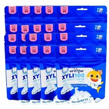 핑크퐁 아기상어 자일리100 핀란드100% 자일리톨, 40g, 20봉