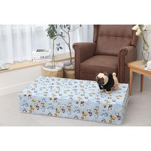 SEJEL.F (세젤에프) 3단 면 접이식 매트리스 HR스펀지 싱글 원룸 저렴한 고밀도 주문제작 매트리스 몽키와 친구들 7.5CM, 라인