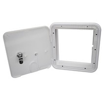 RV 스퀘어 전원 코드 케이블 해치 안전 키 슬라이드 창 방수 캠핑 보트 요트 모터홈 전기 커버 흰색, 한개옵션0