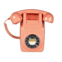 엔틱전화기 가정용 유선 벽전화 벽걸이 레트로 전화 1960 년대 올드 패션 앤티크, [05] pink telephone