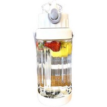 대형 텀블러 보냉 보온 대용량 빨대 물병 2L 1L 컵, 그레이 1500ml
