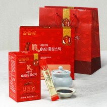 내몸가득진6년근홍삼스틱50포(쇼핑백포함) 대동고려삼 진세노사이드 부모님선물 사포닌 면역력증진 피로개선 혈액흐름개선 기억력증진 항산화 건강기능식품 온가족 남녀노소 영지 하수오 백작약, 4박스, 10g 50포