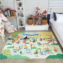 더블데코 동물음악회 도로 아이방 러그 놀이매트
